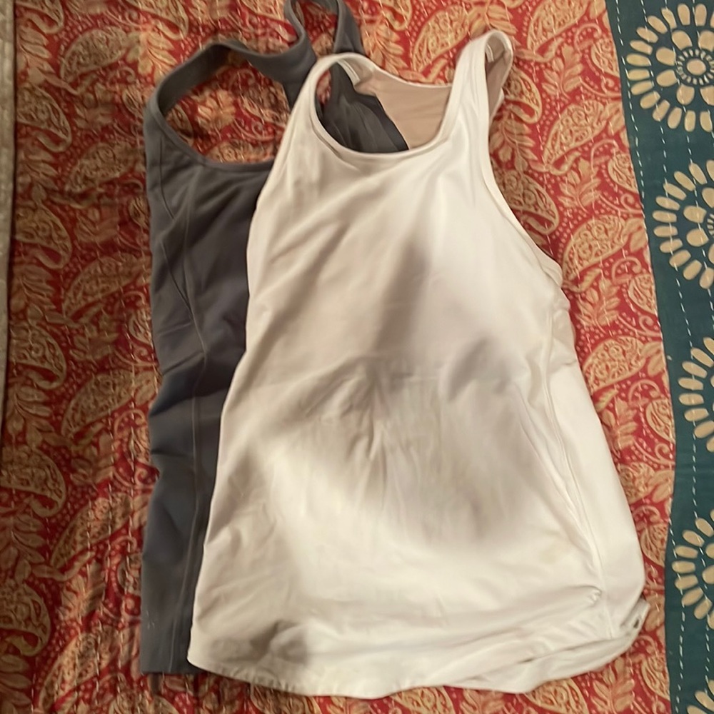 Lululemon and Athleta, size small tanks